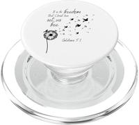 It Is For Freedom That Christ Has Set Us Free Galatians 5:1 PopSockets PopGrip for MagSafe
