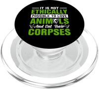 It Is Not Ethically Possible To Love - Vegan Vegetarian PopSockets PopGrip for MagSafe