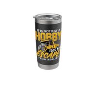 It is Not Just A Hobby Driver Rock Miner Mining Trucker Stainless Steel Insulated Tumbler