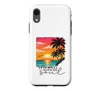 It Is Well With My Soul Christian Cool Coastal Beach Vibes Case for iPhone XR