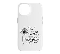 It Is Well With My Soul Christian Cute Blowing Dandelion Case for iPhone 14