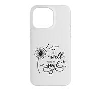 It Is Well With My Soul Christian Cute Blowing Dandelion Case for iPhone 14 Pro Max