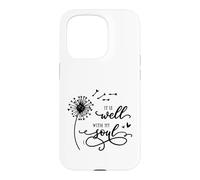 It Is Well With My Soul Christian Cute Blowing Dandelion Case for iPhone 15 Pro