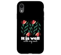 It Is Well With My Soul Christian Floral Faith Case for iPhone XR