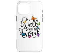 It Is Well With My Soul Christian Hymn - Butterfly Art Case for iPhone 16 Pro Max