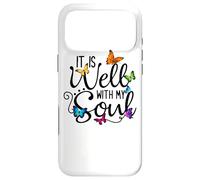 It Is Well With My Soul Christian Hymn - Butterfly Art Case for iPhone 17 Pro Max