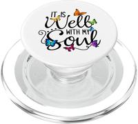 It Is Well With My Soul Christian Hymn - Butterfly Art PopSockets PopGrip for MagSafe