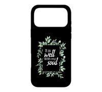 It Is Well With My Soul - Christian Inspirational Quote Case for iPhone 17 Pro Max