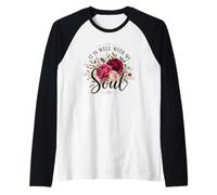 It is Well with My Soul Christian Pretty Vintage Foral Raglan Baseball Tee