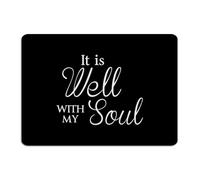 It Is Well With My Soul Fashion Chic Metal Sign Personalized Patio Wall Art Plaques Wall Decorations Garage Signs for Front Door Garden Home 10x14 Inch