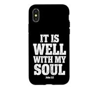 It Is Well With My Soul John 1 2 Bible Verse Case for iPhone X/XS