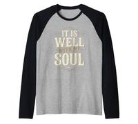 It is Well with My Soul John 1 2 Bible Verse Raglan Baseball Tee
