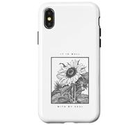 It Is Well With My Soul Sunflower Christian Hymn Case for iPhone X/XS