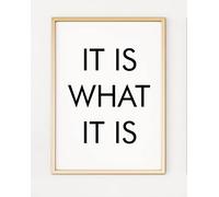 IT IS WHAT IT IS A4 Island Love Quote Poster Print PO498