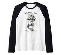 It is What It is and It's Autism Funny Autism Raglan Baseball Tee