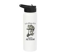 It is What It is and It's Autism Funny Autism Stainless Steel Insulated Water Bottle