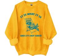 It Is What It Is And Its Not Great Sweatshirt, It Is What It Is And Its Not Great, Funny Shirts Women Man Yellow