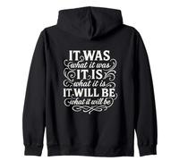 It Is What It Is Funny Unbothered Quote Saying Zip Hoodie
