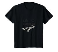 It is What It is: Life Happens Motivational Quote T-Shirt, Kids, Black, 10 Years
