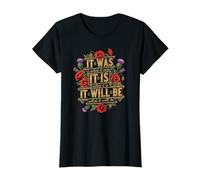 It is What It is Motivational Gardencore Poppy Flower Quote T-Shirt
