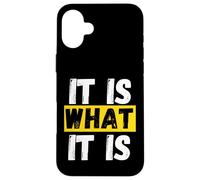 It is what it is resilience stoicism Case for iPhone 16 Plus