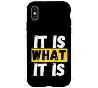 It is what it is resilience stoicism Case for iPhone X/XS