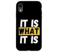 It is what it is resilience stoicism Case for iPhone XR