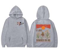 It Just Dawned On Me Life Is As Fleeting As The Passing Dawn Hoodie, Country Music Hoodie, Western Country Music Grey