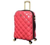 IT Luggage 8 Wheel Hard Suitcase - Medium, Coral