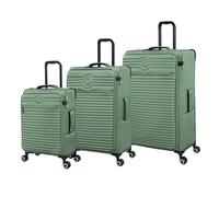 It Luggage Circulator 3-Piece Softside 8-Wheel Expandable Spinner Luggage Set, Hedge Green, L, Circulator 3-Piece Softside 8-Wheel Expandable Spinner Luggage Set
