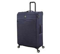It Luggage Circulator 32" Softside Checked 8 Wheel Expandable Spinner, Maritime Blue, L, Circulator 32" Softside Checked 8 Wheel Expandable Spinner