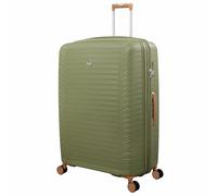 IT Luggage Continuous Expandable 8 Wheel Hard Extra Large Suitcase - Olive