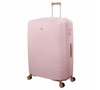 IT Luggage Continuous Expandable 8 Wheel Hard Extra Large Suitcase - Peach