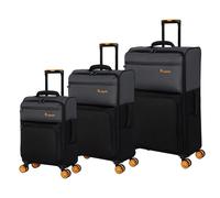 It Luggage Duo-Tone Pewter & Black 8 Wheel Suitcase - Medium | TJ Hughes