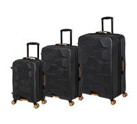 it luggage Elevate 3 Piece Hardside 8 Wheel Expandable Spinner Set, Black, 3 PC Set, Elevate 3 Piece Hardside 8 Wheel Expandable Spinner Set