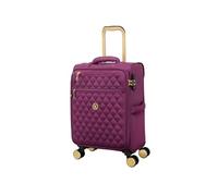 It Luggage Glimmering 22" Softside Carry-On 8 Wheel Expandable Spinner, Amaranth, S, Glimmering 22" Softside Carry-on 8 Wheel Expandable Spinner