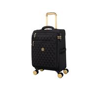 It Luggage Glimmering 22" Softside Carry-On 8 Wheel Expandable Spinner, Black, S, Glimmering 22" Softside Carry-on 8 Wheel Expandable Spinner