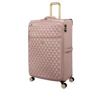 It Luggage Glimmering 32" Softside Checked 8 Wheel Expandable Spinner, Mink Gold, L, Glimmering 32" Softside Checked 8 Wheel Expandable Spinner