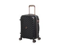It Luggage Glitzy 21" 8 Wheel Hard CASE Trolley Expandable Spinner, Black, S, Glitzy 21" Hard Shell Carry-On Spinner with 8 Wheels, Expandable