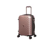 It Luggage Glitzy 21 Inch Expandable Hard Cabin Suitcase with 8 Wheels, Metallic Rose Gold, S, Glitzy 21" 8 Wheel Expandable Hard Cabin Suitcase
