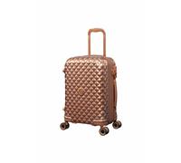 IT Luggage Glitzy Expandable 8 Wheel Hard Cabin Suitcase - Copper