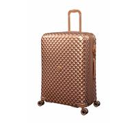 IT Luggage Glitzy Expandable 8 Wheel Hard Large Suitcase - Copper