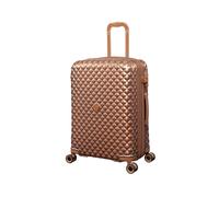 IT Luggage Glitzy Expandable 8 Wheel Hard Medium Suitcase - Copper