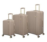 It Luggage Luxuriant 3 Piece Hardside 8 Wheel Expandable Spinner Set, Vintage Grey, L, Luxuriant 3 Piece Hardside 8 Wheel Expandable Spinner Set