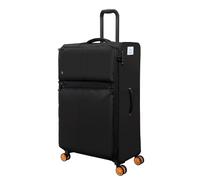 IT Luggage Lykke Expandable 8 Wheel Soft Large Suitcase - Black