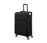 IT Luggage Lykke Expandable 8 Wheel Soft Medium Suitcase - Black