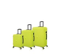 IT Luggage Pleating 3pc Suitcase Set IT Luggage IT Luggage Pleating 3pc Suitcase Set Lime 3-Piece Set
