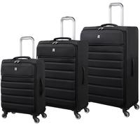 IT Luggage Striving 3pc 8 Wheel Suitcase Set - Black