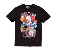 IT Men's Pennywise Clown T-Shirt in Black | Size: Large IT Black L