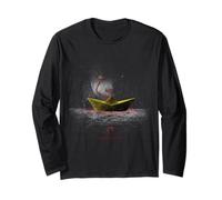 It Movie 2025 Pennywise Enigmatic Paper Boat Long Sleeve T-Shirt